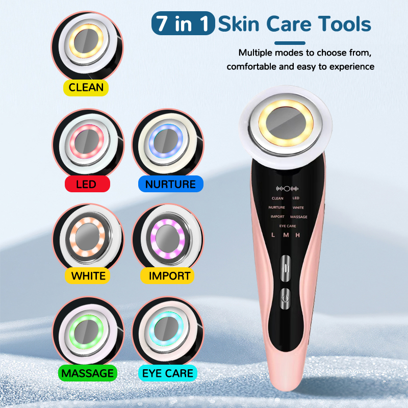 Skincare Scora - Elektryczne urządzenie kosmetyczne 7-w-3 do masażu