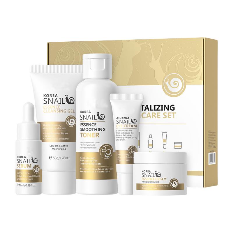5 sztuk zestaw do pielęgnacji  – Snail Cream Gel recenzja i cena
