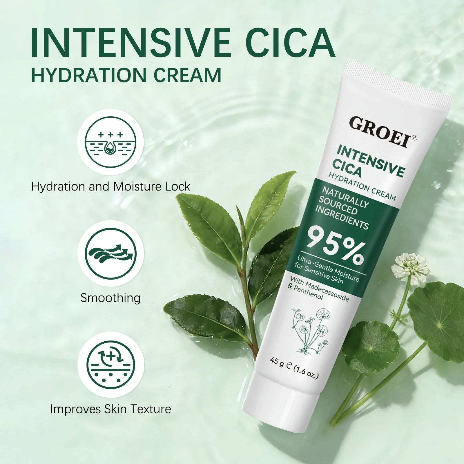 GROEI Krem nawilżający z trawą – Skincare Glow Glowing recenzja i cena